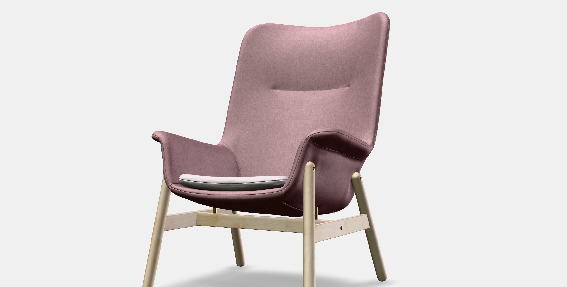 VEDBO High-back armchair 2 Low-poly 3D model_13