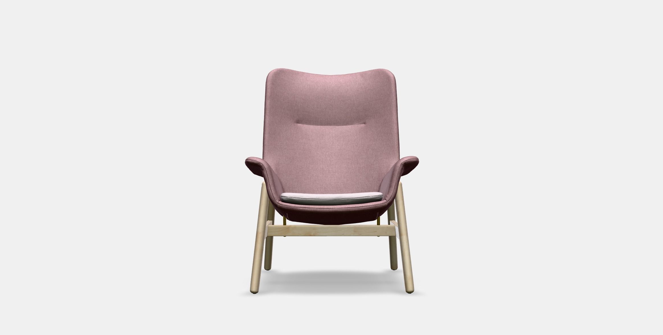 VEDBO High-back armchair 2 Low-poly 3D model_8