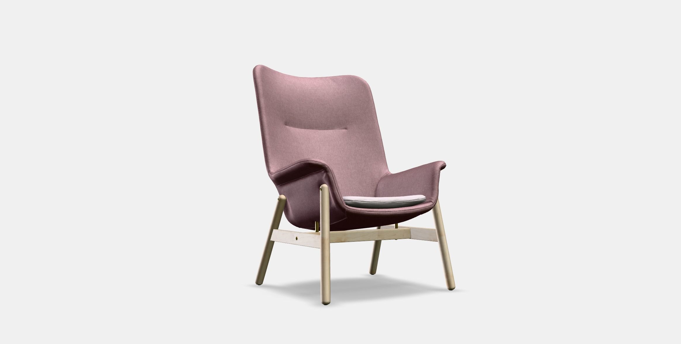 VEDBO High-back armchair 2 Low-poly 3D model_9