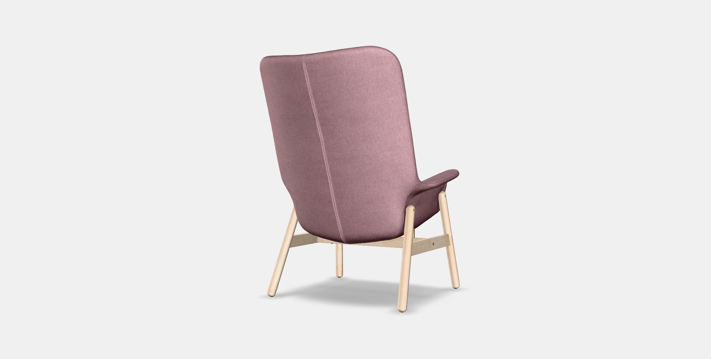 VEDBO High-back armchair 2 Low-poly 3D model_3