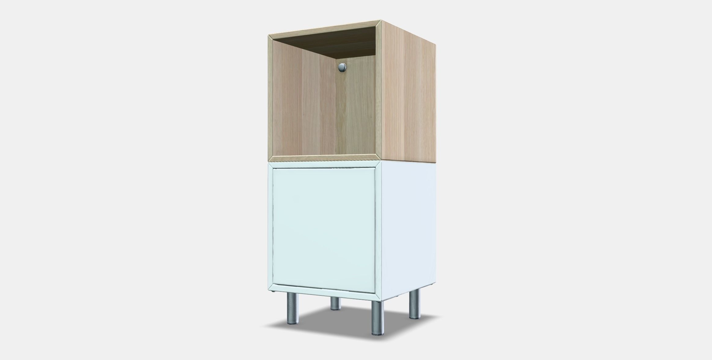 EKET Cabinet combination with legs 2 Low-poly 3D model_12