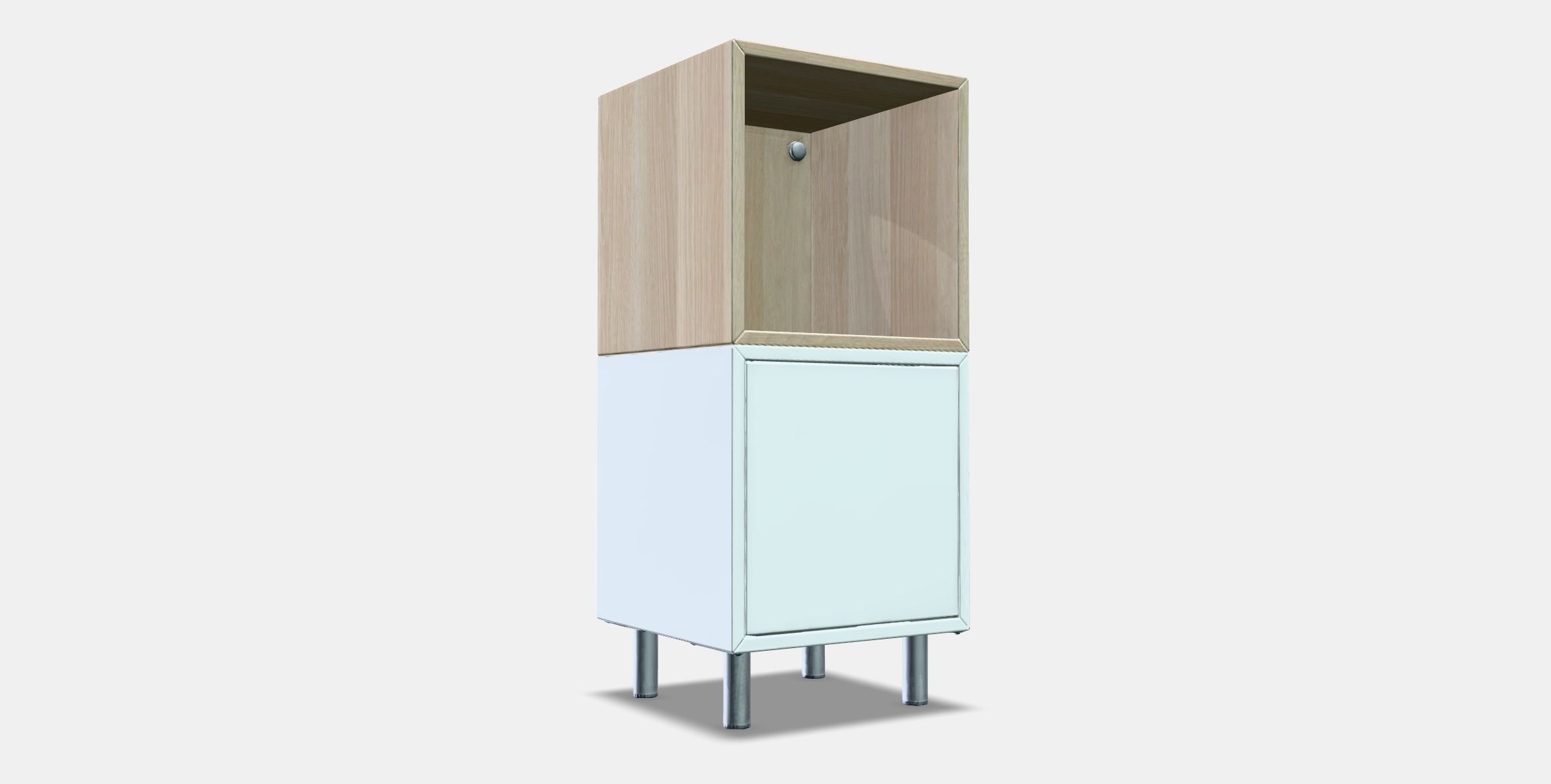 EKET Cabinet combination with legs 2 Low-poly 3D model_2
