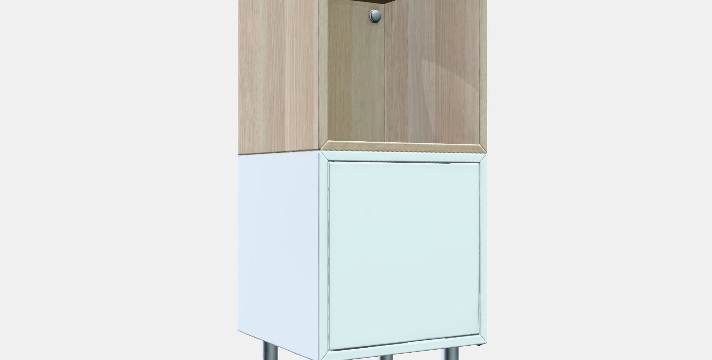 EKET Cabinet combination with legs 2 Low-poly 3D model_8