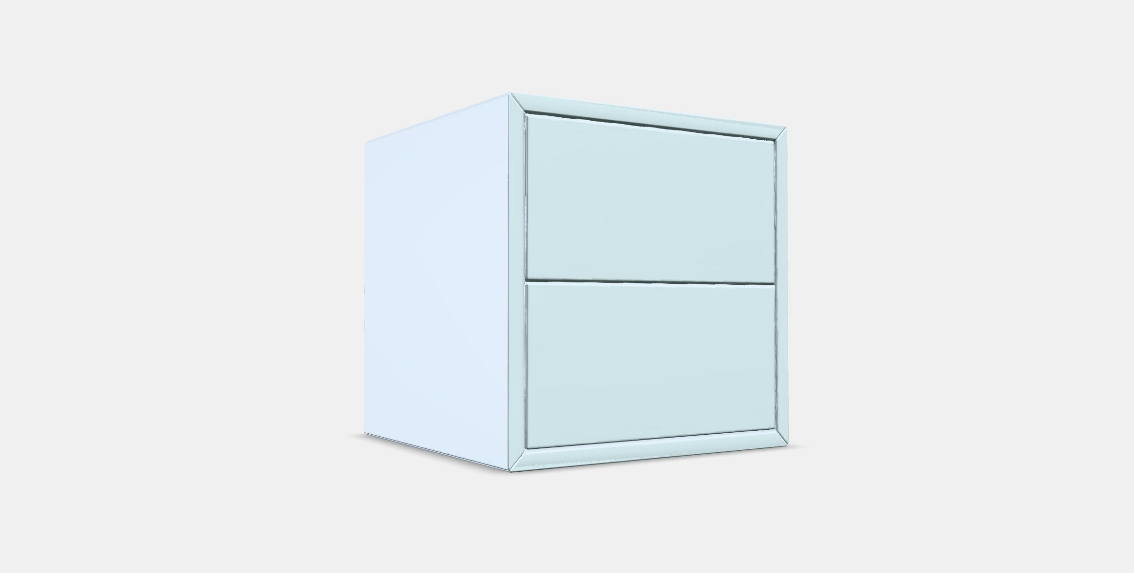 EKET Wall cabinet with 2 drawers 1 Low-poly 3D model_2
