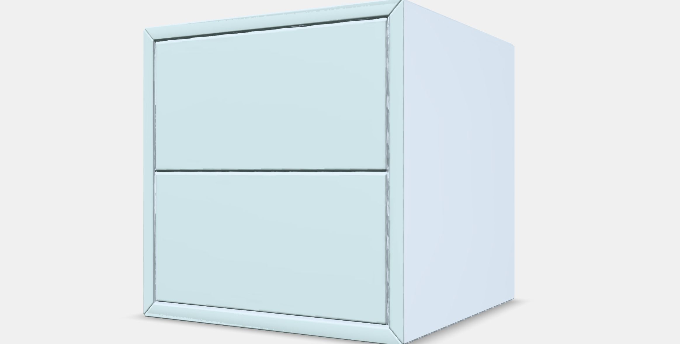 EKET Wall cabinet with 2 drawers 1 Low-poly 3D model_13