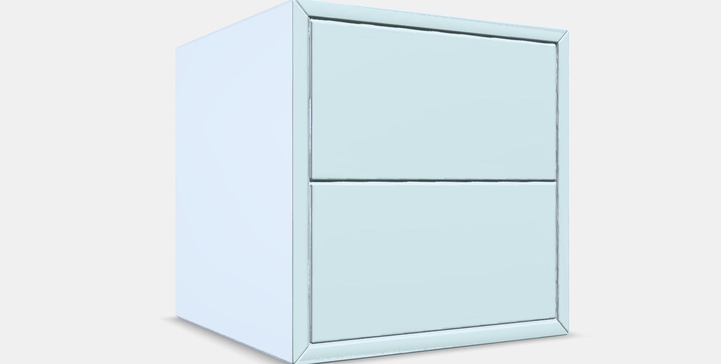 EKET Wall cabinet with 2 drawers 1 Low-poly 3D model_9