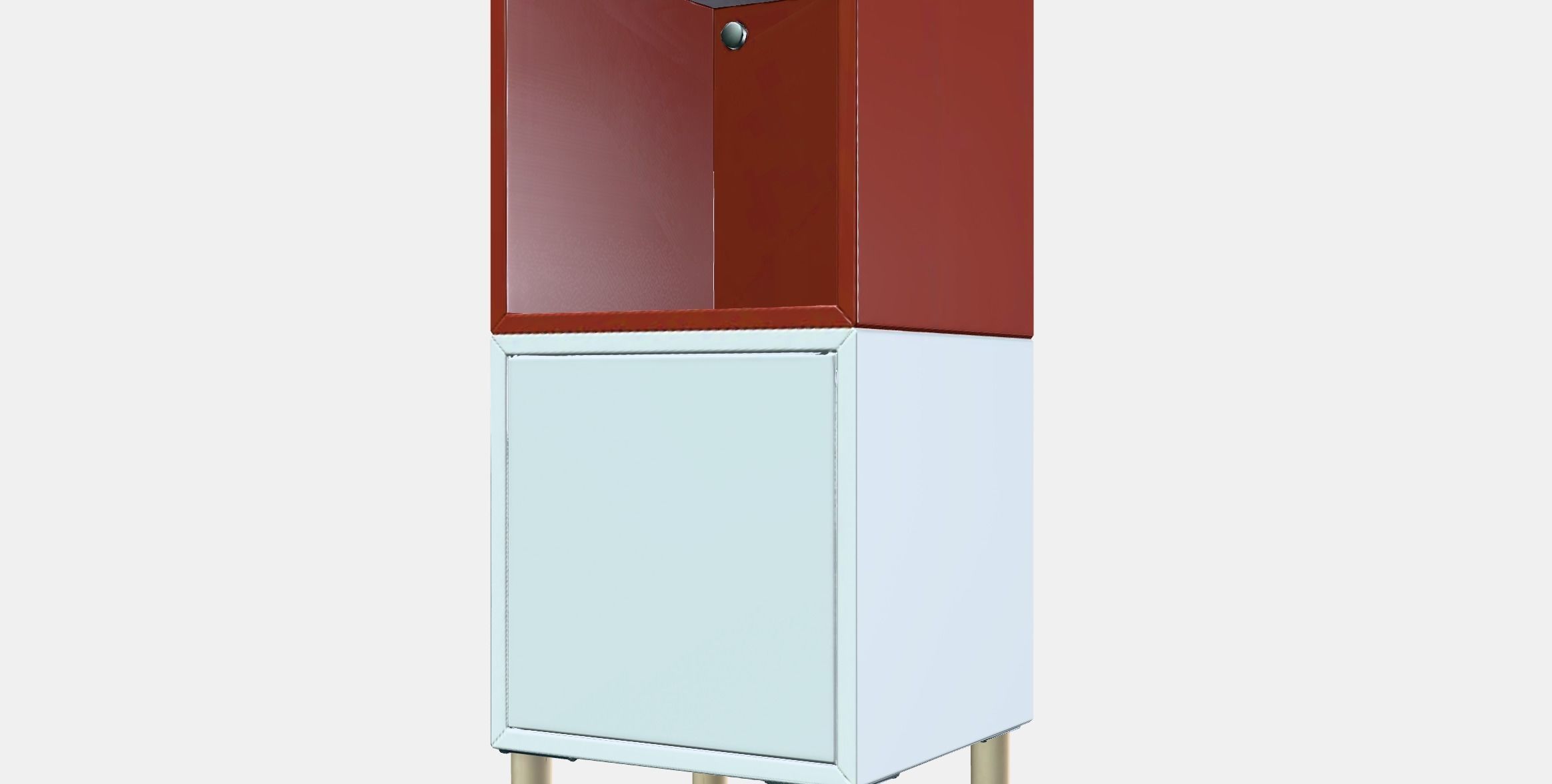 EKET Cabinet combination with legs 3 Low-poly 3D model_13