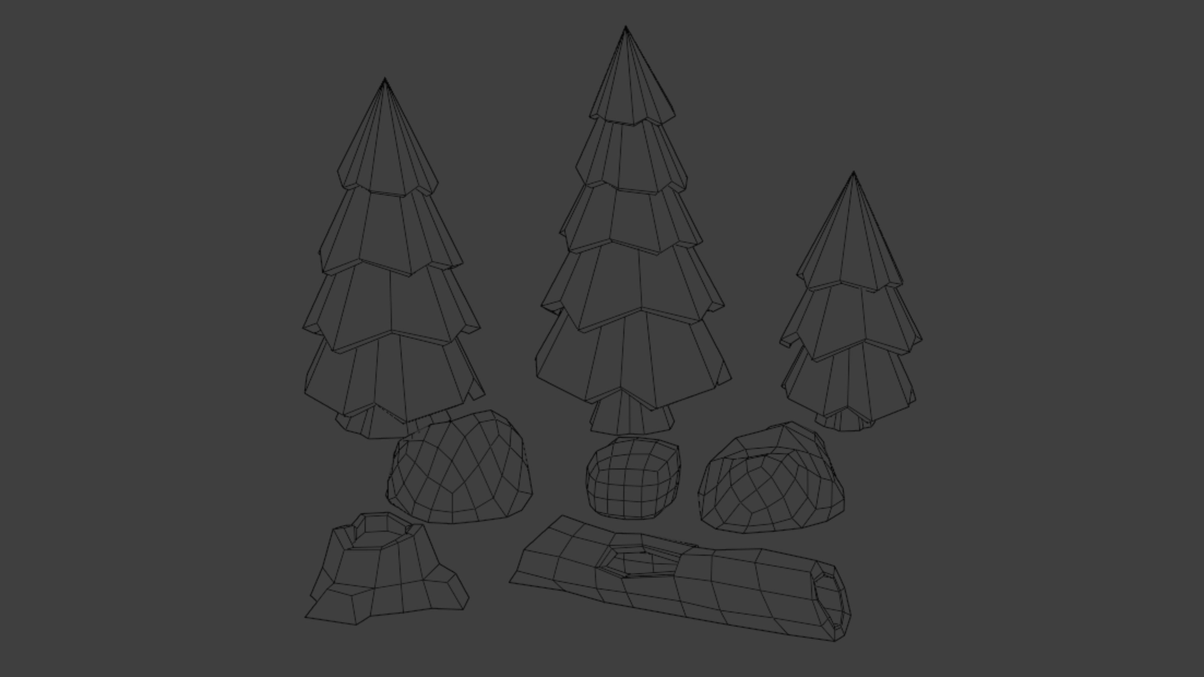 Stylized Environment Pack Free low-poly 3D model_5