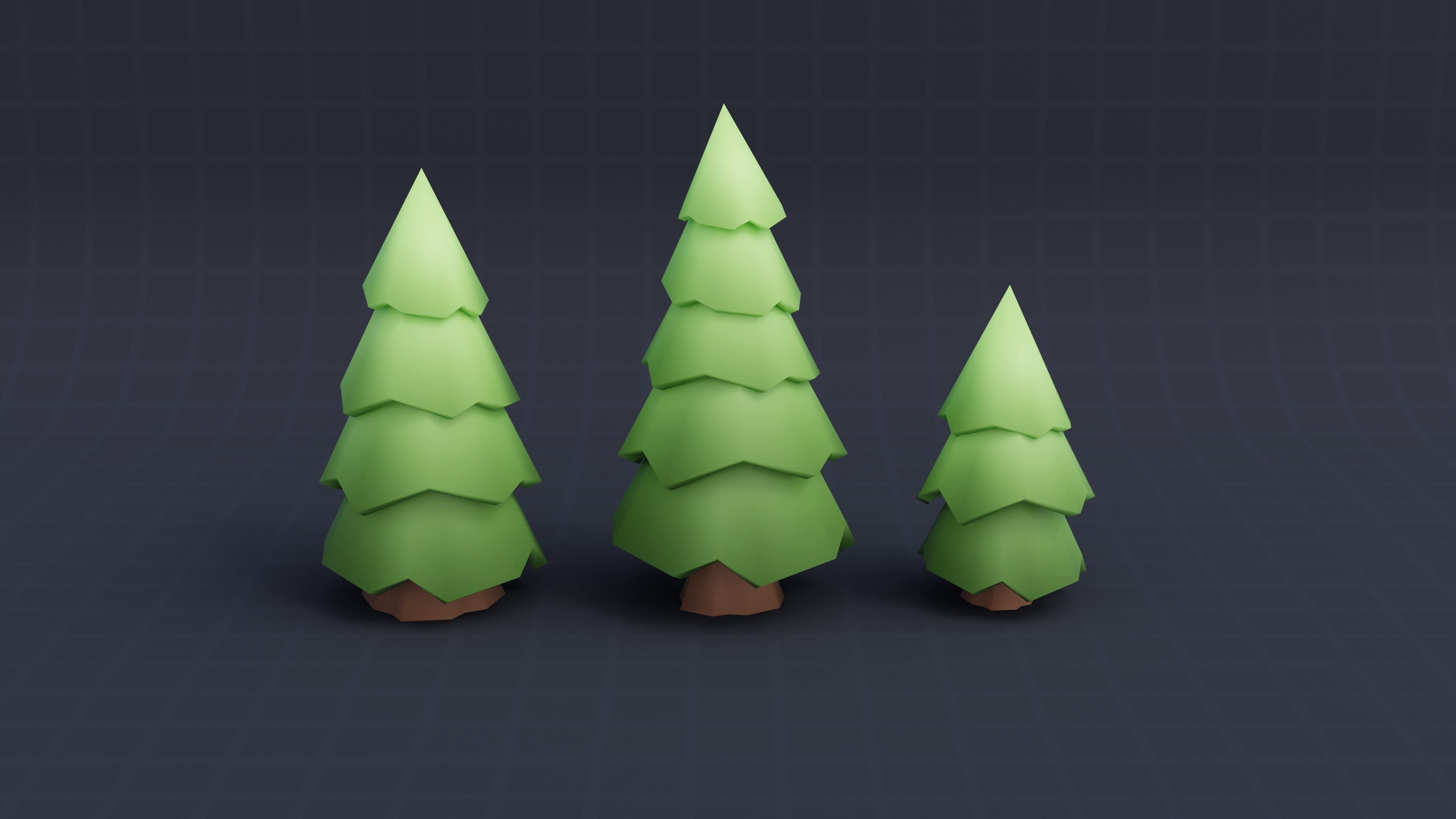 Stylized Environment Pack Free low-poly 3D model_2