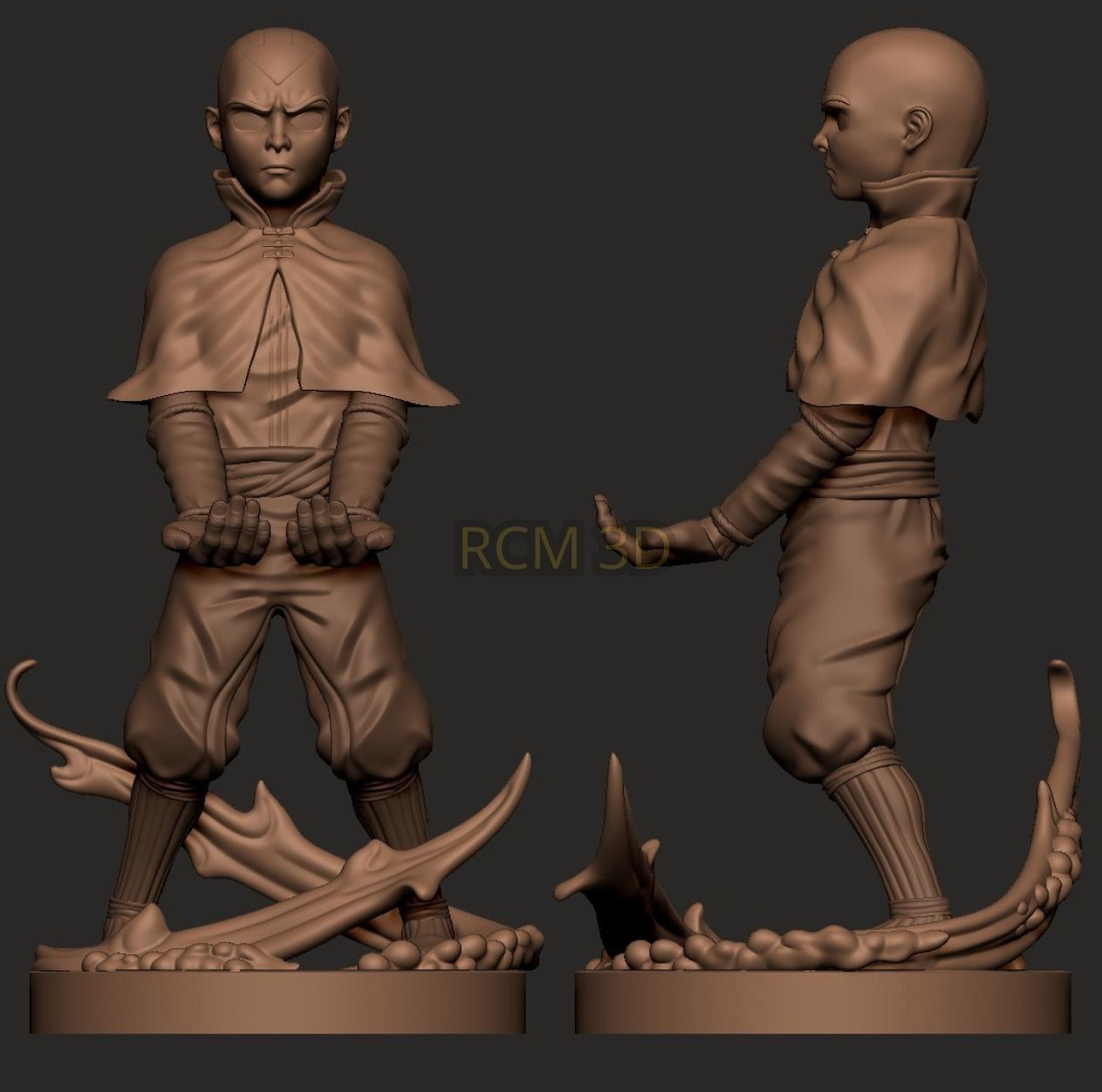 Ang Avatar joystick holder 3D print model_2