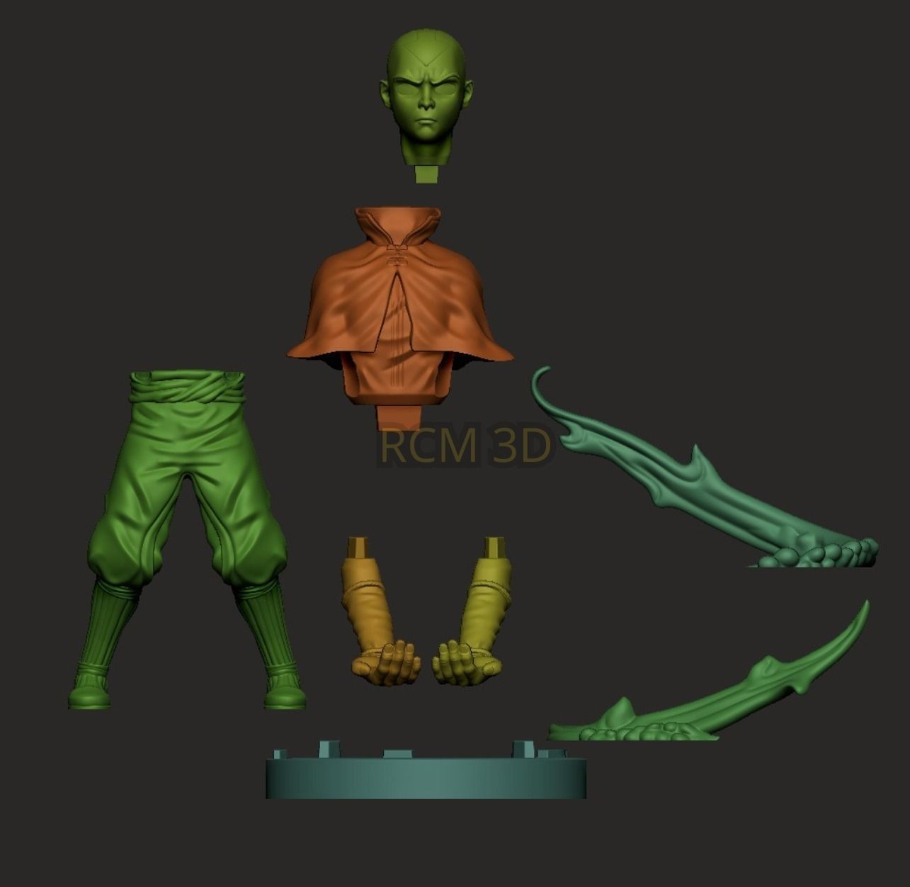 Ang Avatar joystick holder 3D print model_3