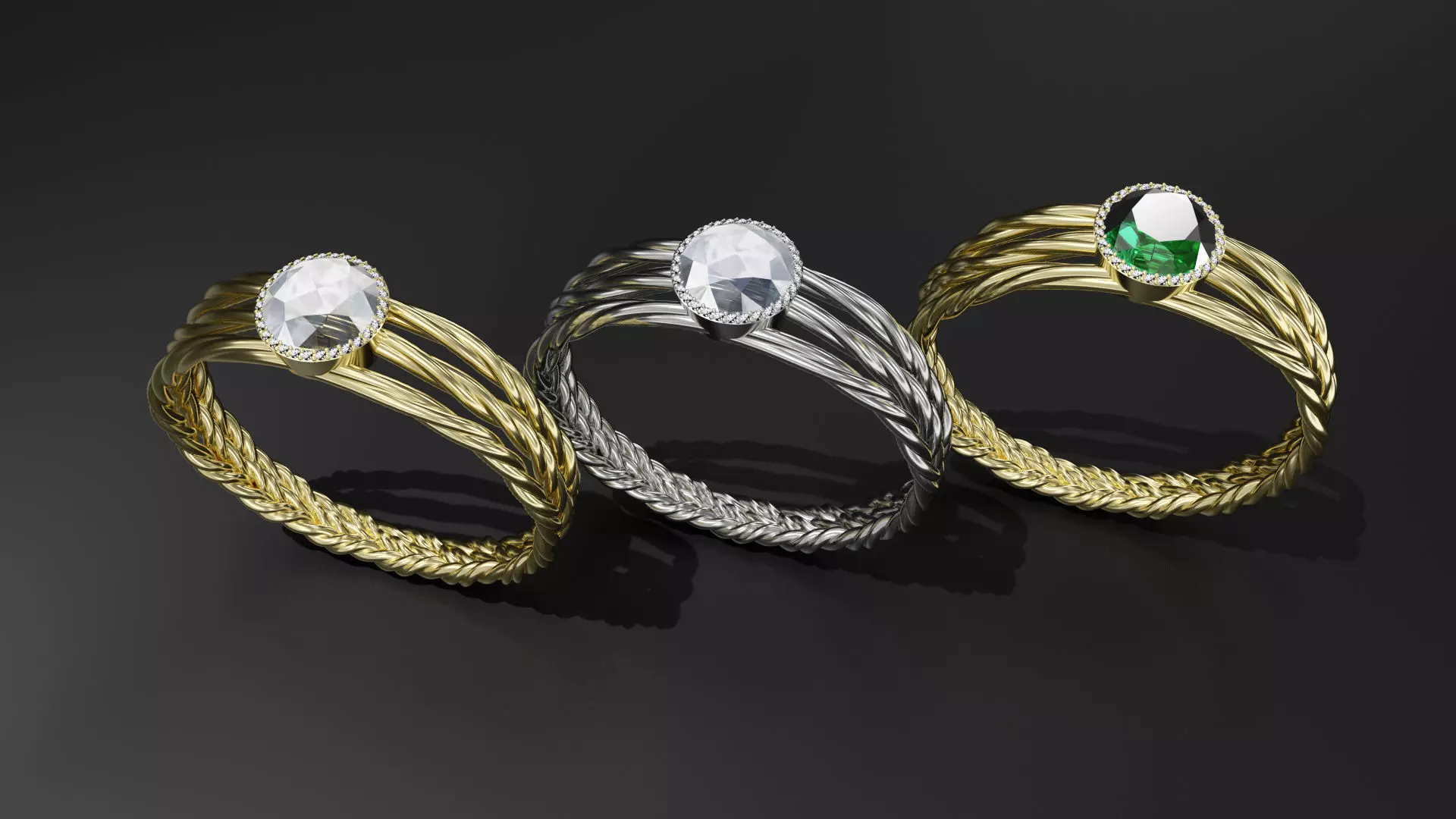 Engagement or Promise ring 3D print model