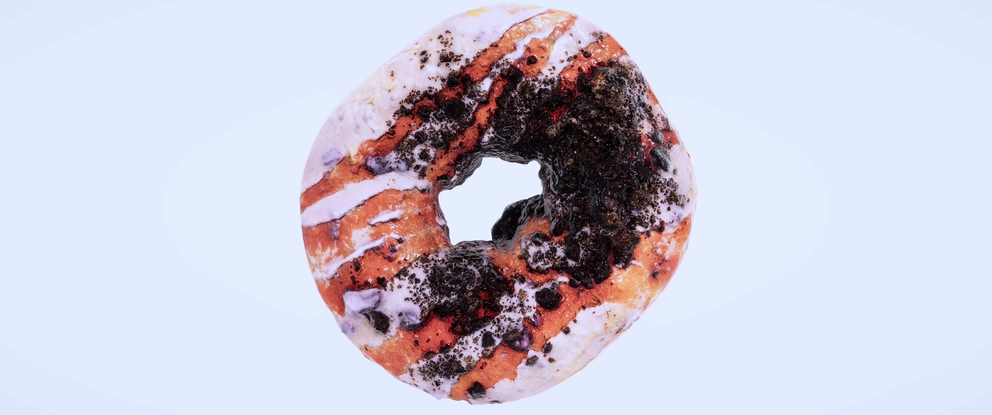 8k Glazed Strawberry and Cookie Sprinkle Doughtnut - 5 LODs Low-poly 3D model_3