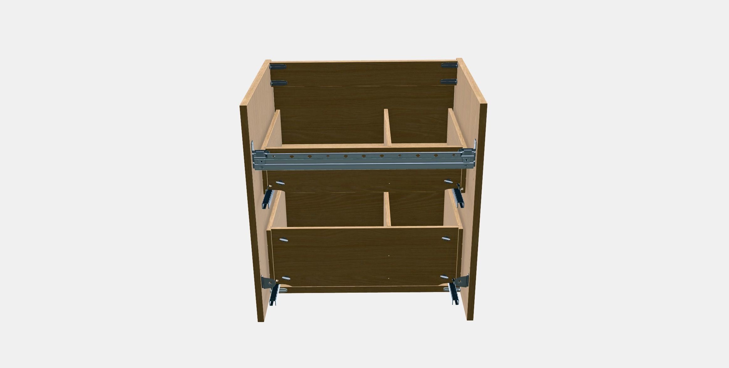 ANGSJON Wash-stand with drawers Low-poly 3D model_4