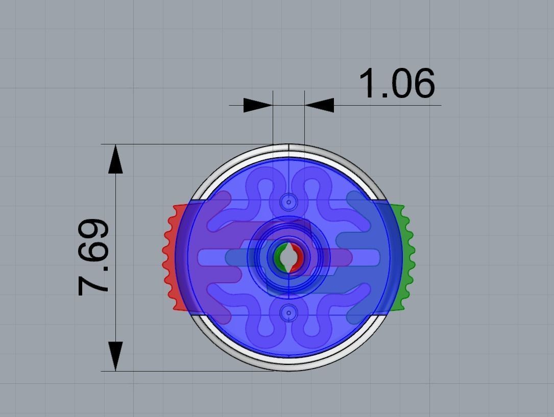Lock for earrings  3D print model_3