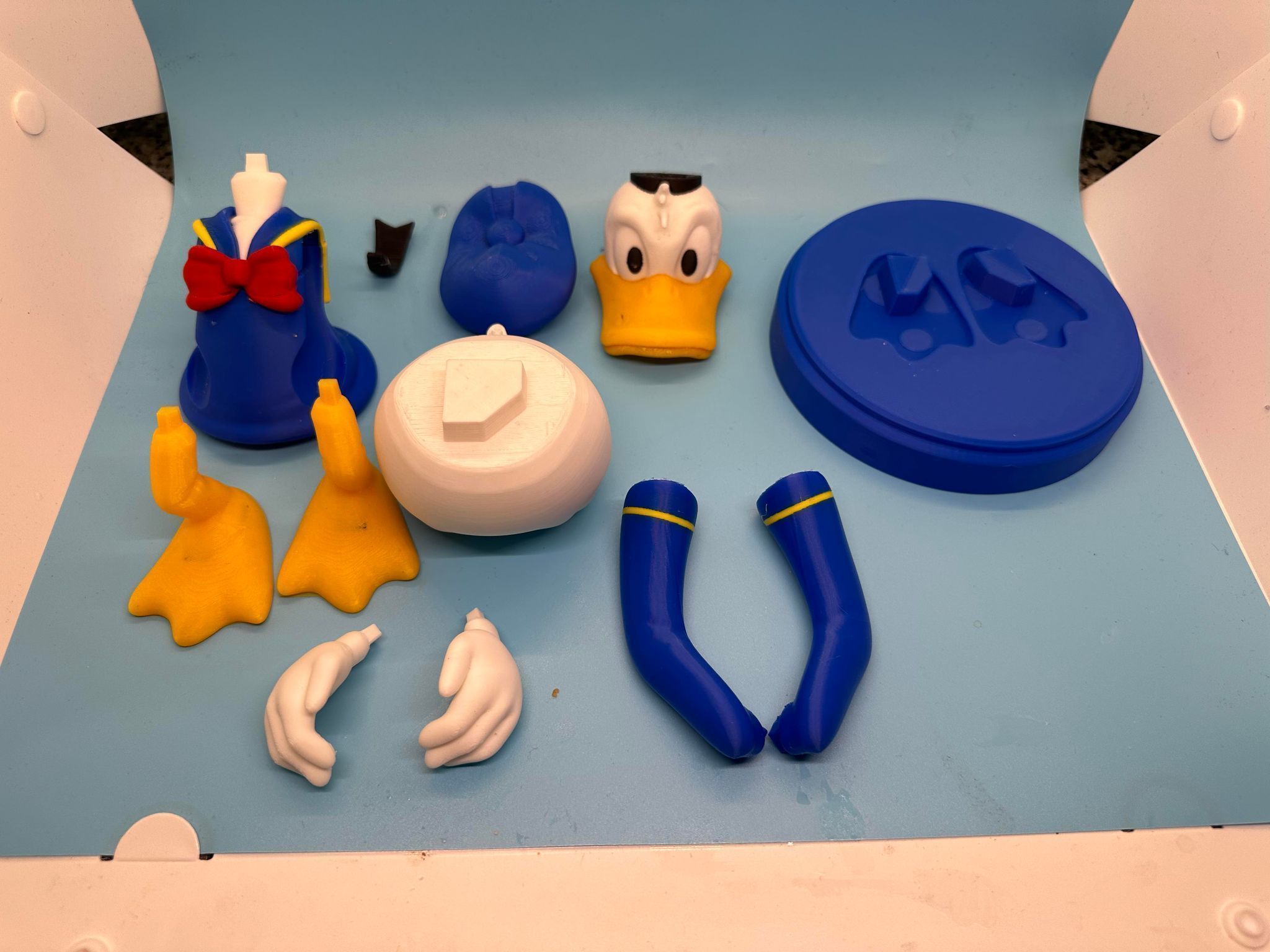 Donald Duck joystick holder  3D print model_4