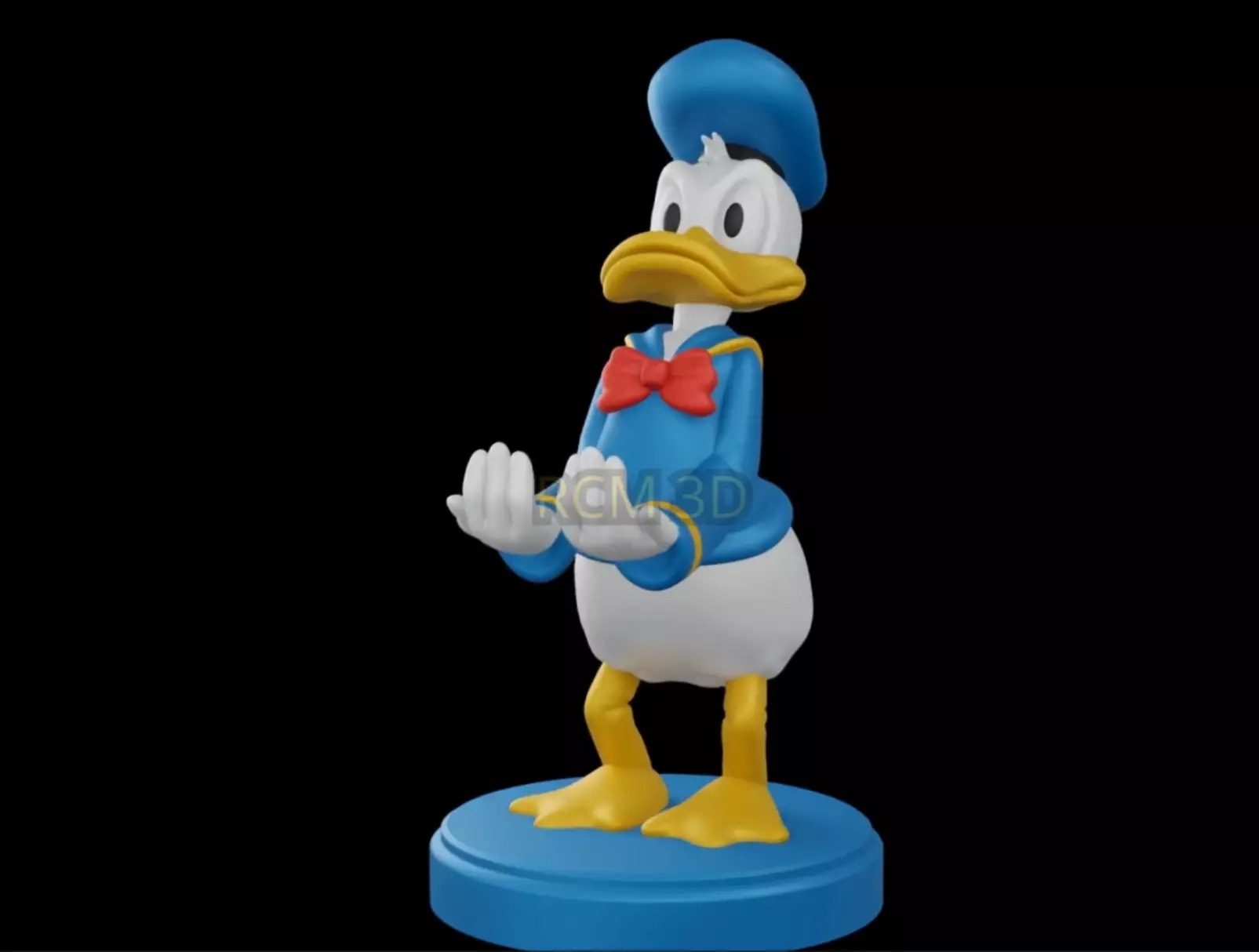 Donald Duck joystick holder  3D print model_0