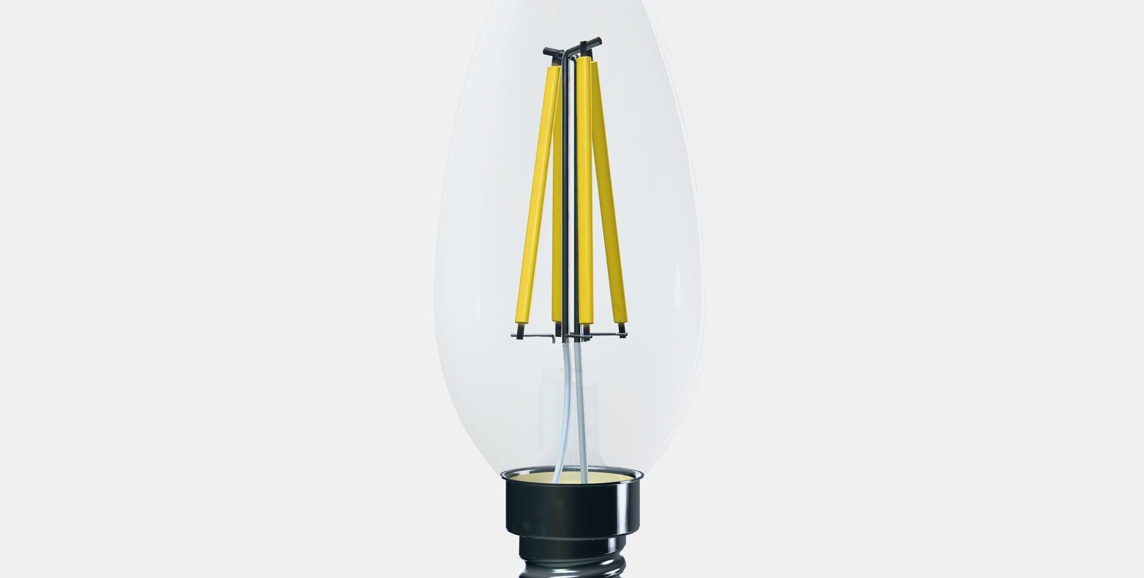 SOLHETTA LED bulb E14 250 lm Low-poly 3D model_13