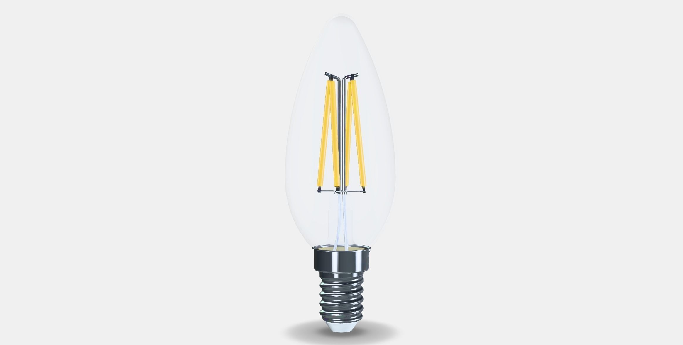 SOLHETTA LED bulb E14 250 lm Low-poly 3D model_16