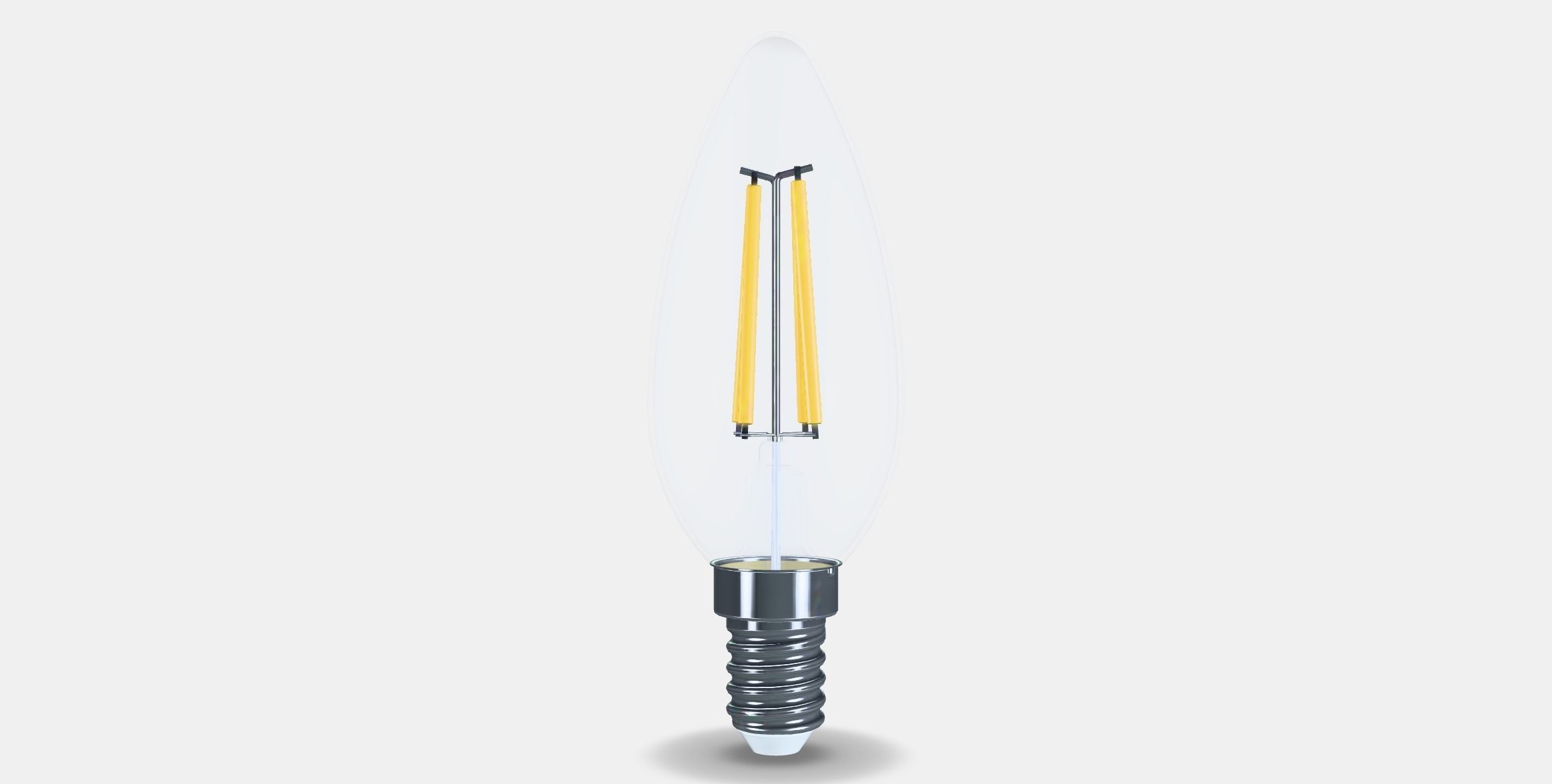 SOLHETTA LED bulb E14 250 lm Low-poly 3D model_14