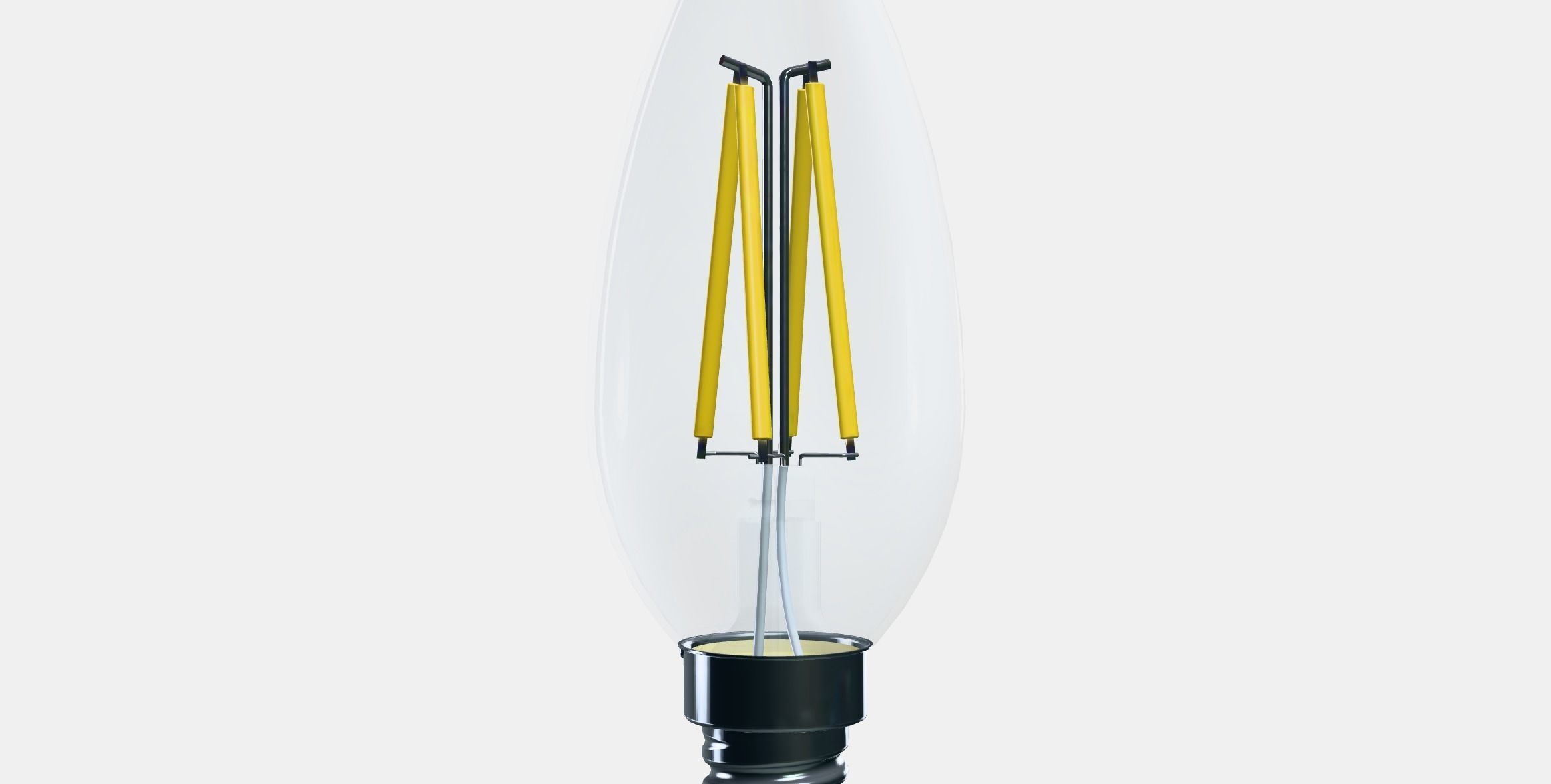 SOLHETTA LED bulb E14 250 lm Low-poly 3D model_8
