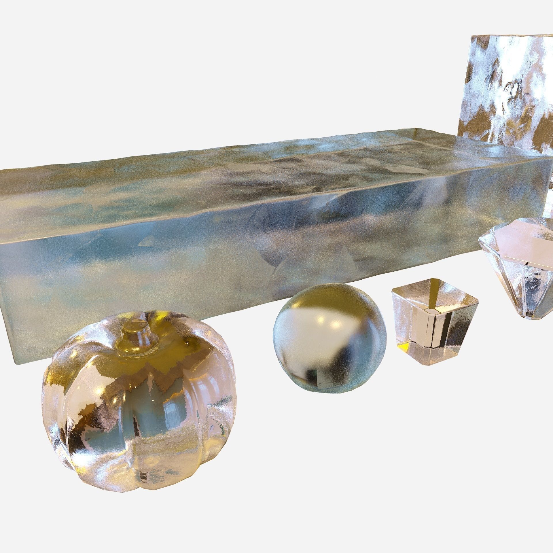 Bartender Tools Set 200 Ice 3D model_14