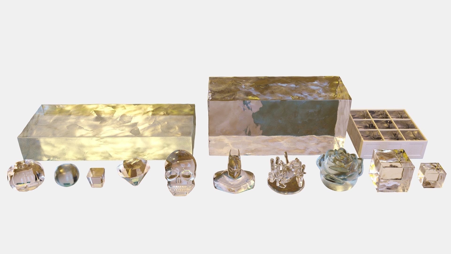 Bartender Tools Set 200 Ice 3D model_10