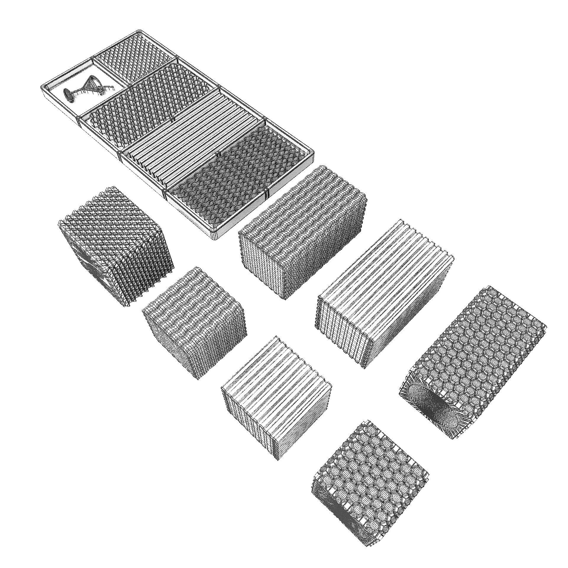 Bartender Tools Set 200 Ice 3D model_20