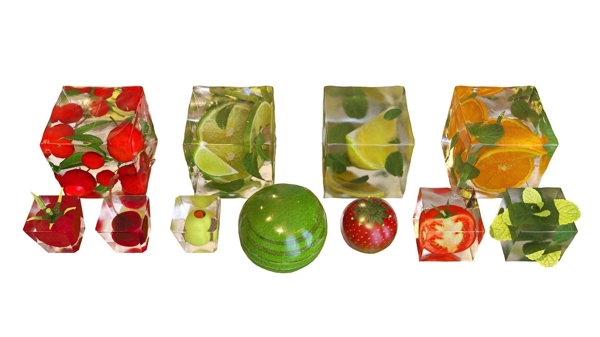 Bartender Tools Set 200 Ice 3D model_7