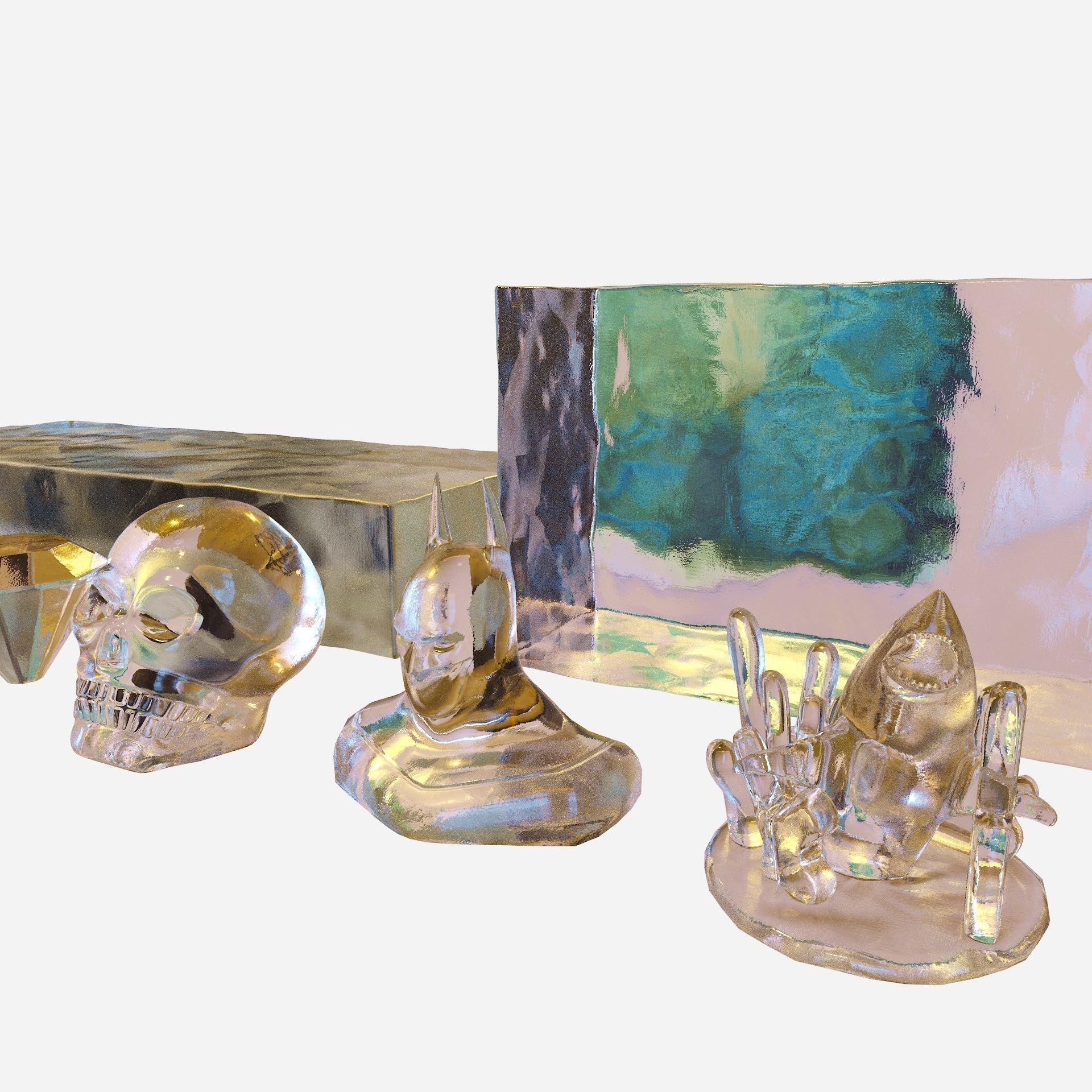 Bartender Tools Set 200 Ice 3D model_13