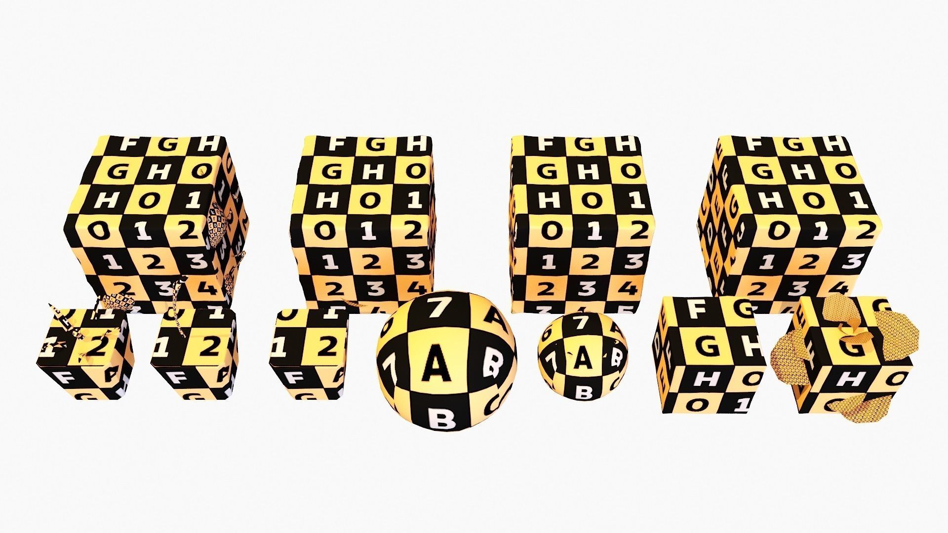 Bartender Tools Set 200 Ice 3D model_9