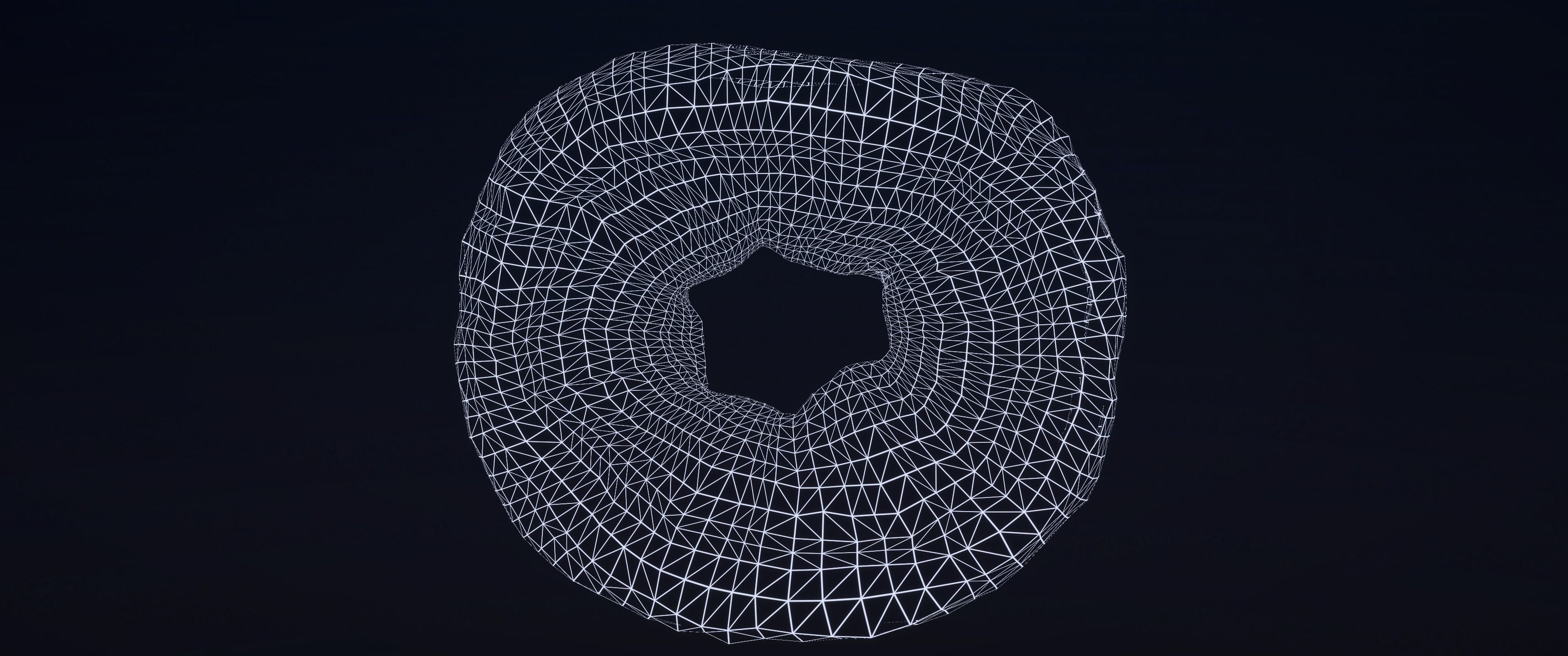 8k Lemon Glazed Doughnut - 5 Levels of Detail Low-poly 3D model_12