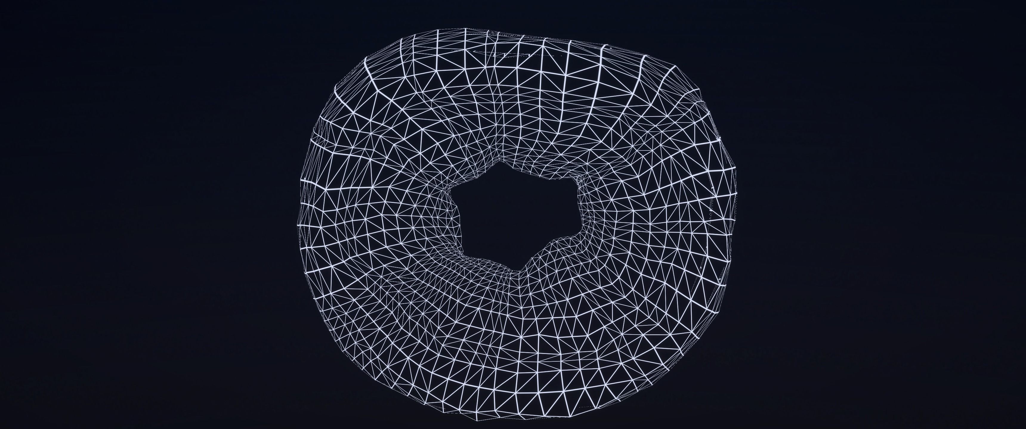 8k Lemon Glazed Doughnut - 5 Levels of Detail Low-poly 3D model_13