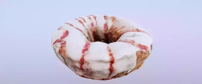 8k Lemon Glazed Doughnut - 5 Levels of Detail
