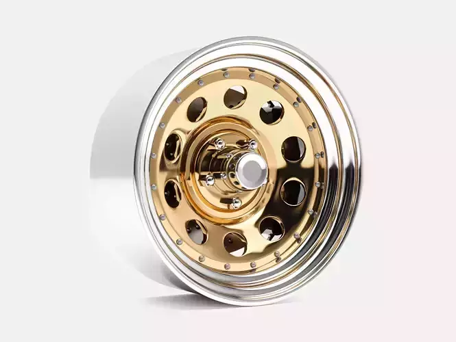 15x7 Gold Nugget Wheel and Brake