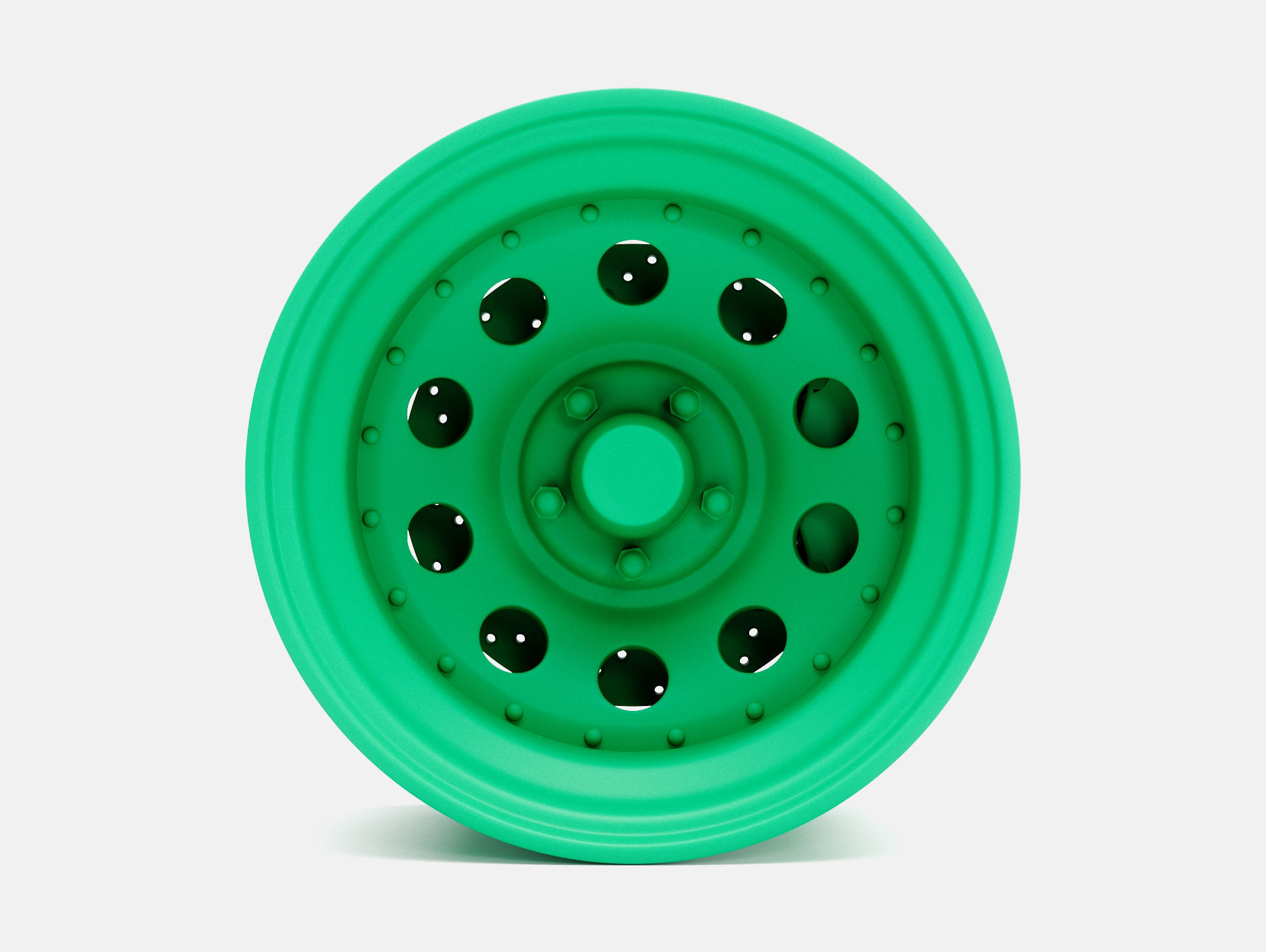 15x10 Gold Nugget Wheel and Brake 3D print model_3