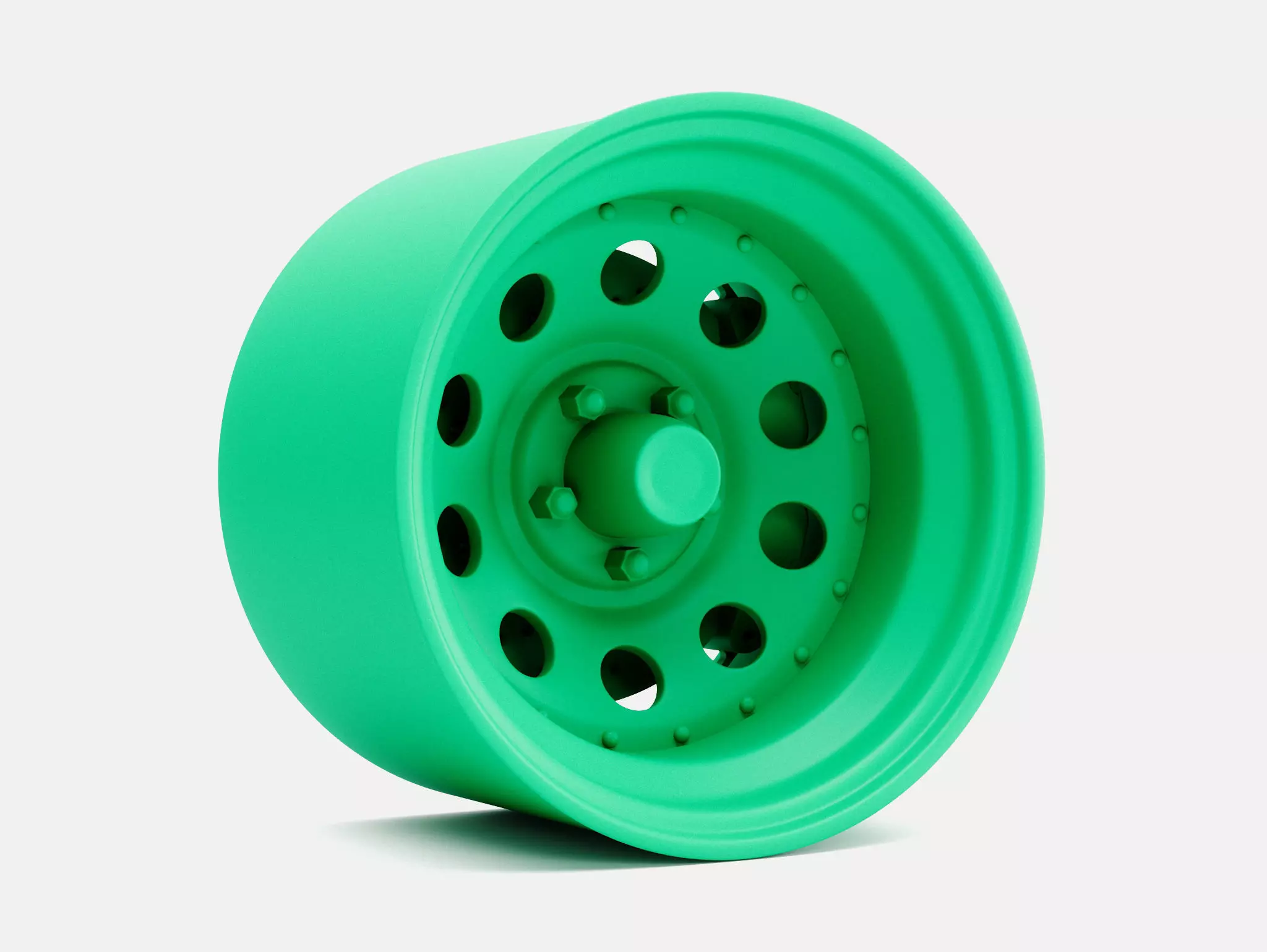 15x10 Gold Nugget Wheel and Brake 3D print model_1