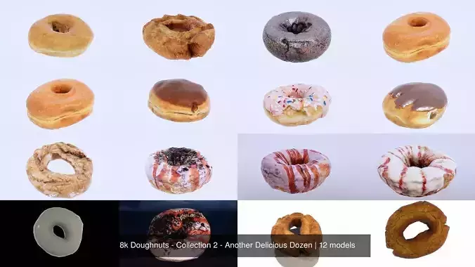 8k Doughnuts - Collection 2 - Another Delicious Dozen
