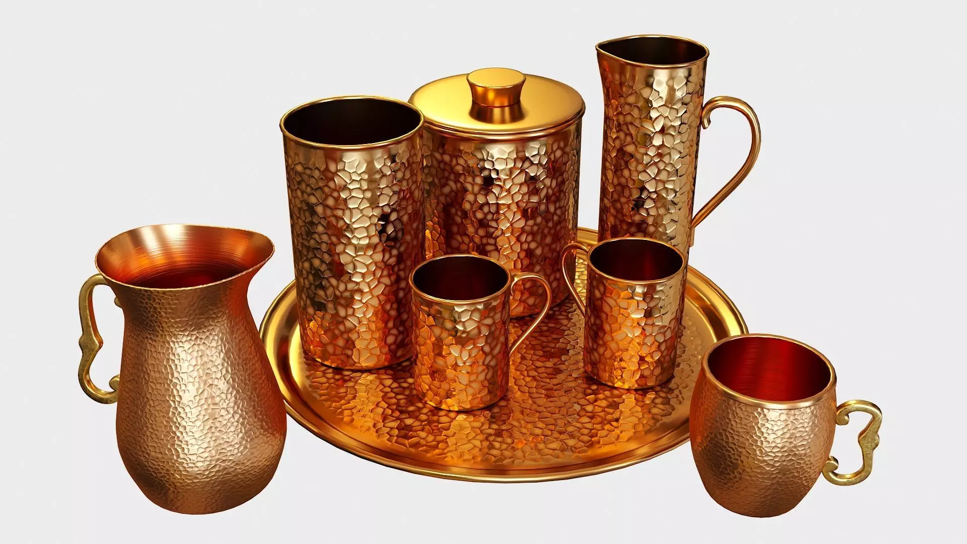 Bartender Tools Set 200 Pitchers 3D model_0