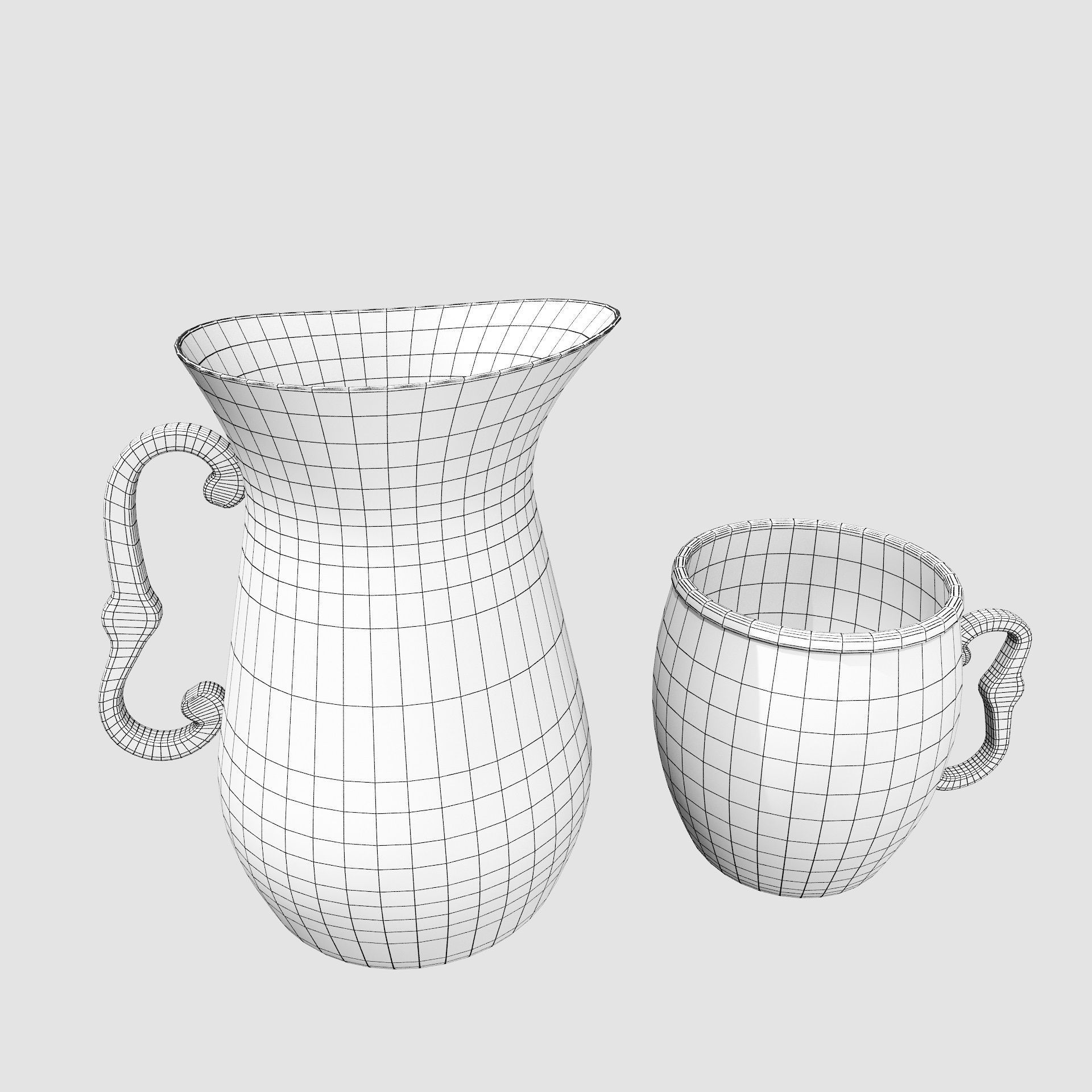 Bartender Tools Set 200 Pitchers 3D model_6