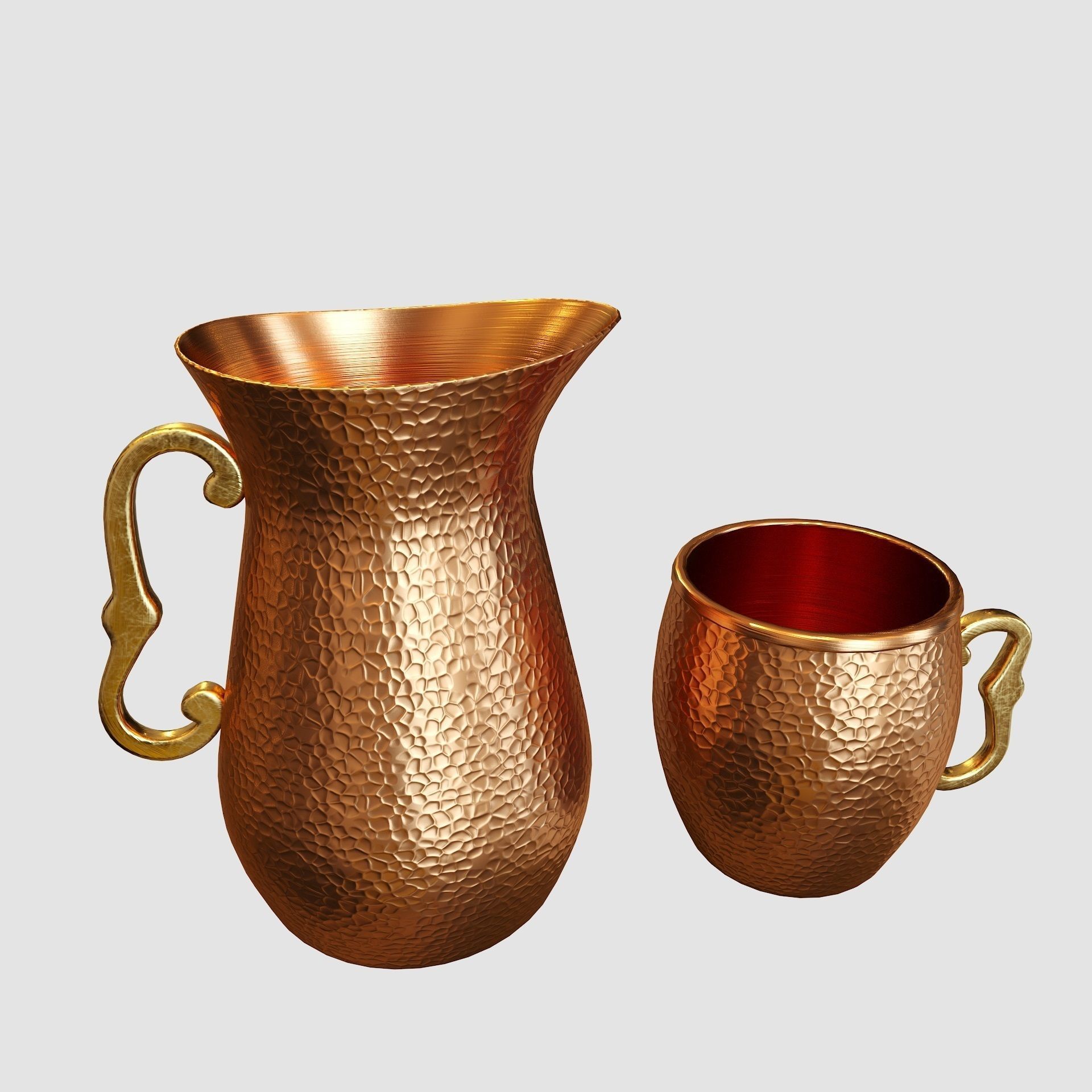 Bartender Tools Set 200 Pitchers 3D model_5