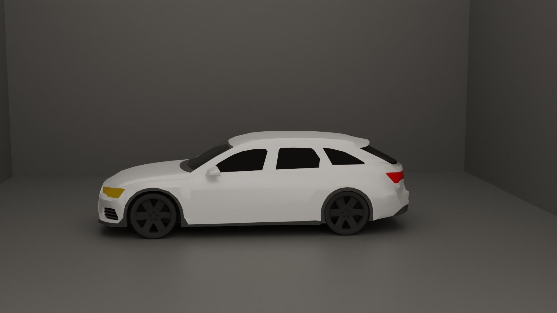 Low Poly Sports Car 2 Free low-poly 3D model_1