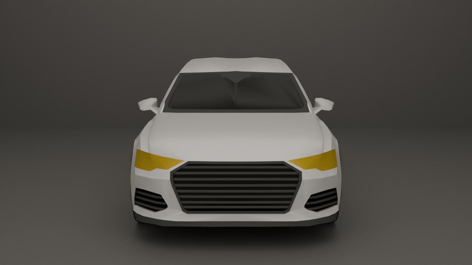 Low Poly Sports Car 2 Free low-poly 3D model_3