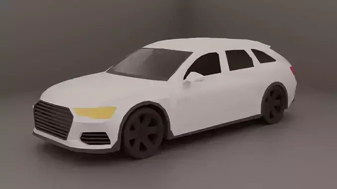 Low Poly Sports Car 2