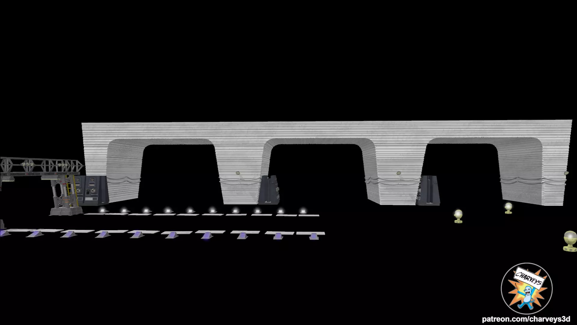 Star Wars Echo Base Hangar Diorama for action figures 3D print model