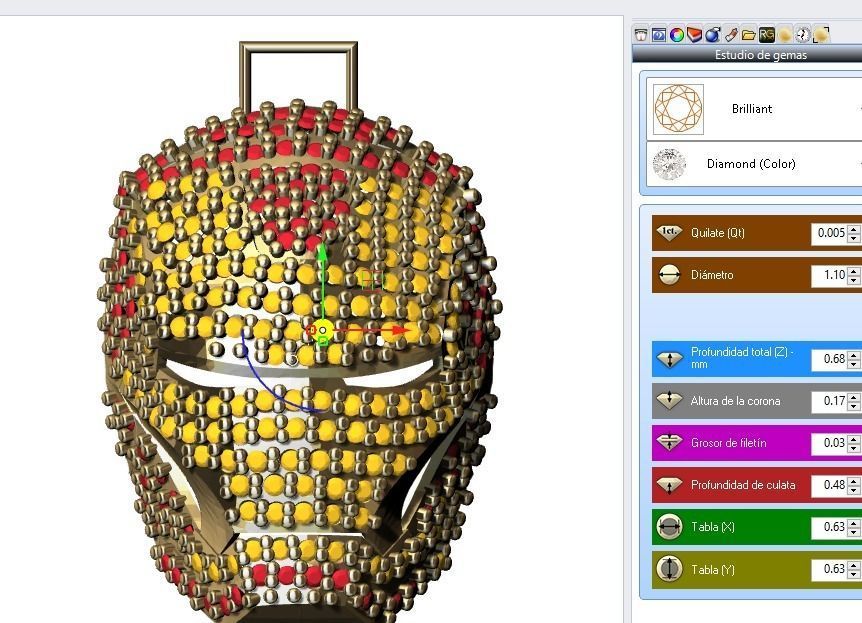 dijes- Colgante irin man -v- 3D print model_7