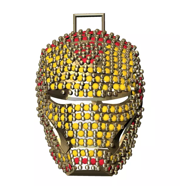 dijes- Colgante irin man -v- 3D print model_0