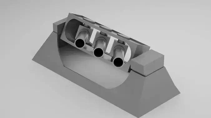 Anti Submarine Mortar Mark 10 ASW Limbo  3D model
