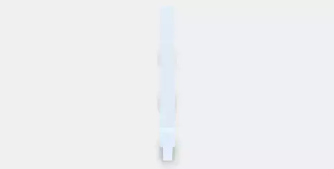 PALYCKE hook rail to clip on Low-poly 3D model