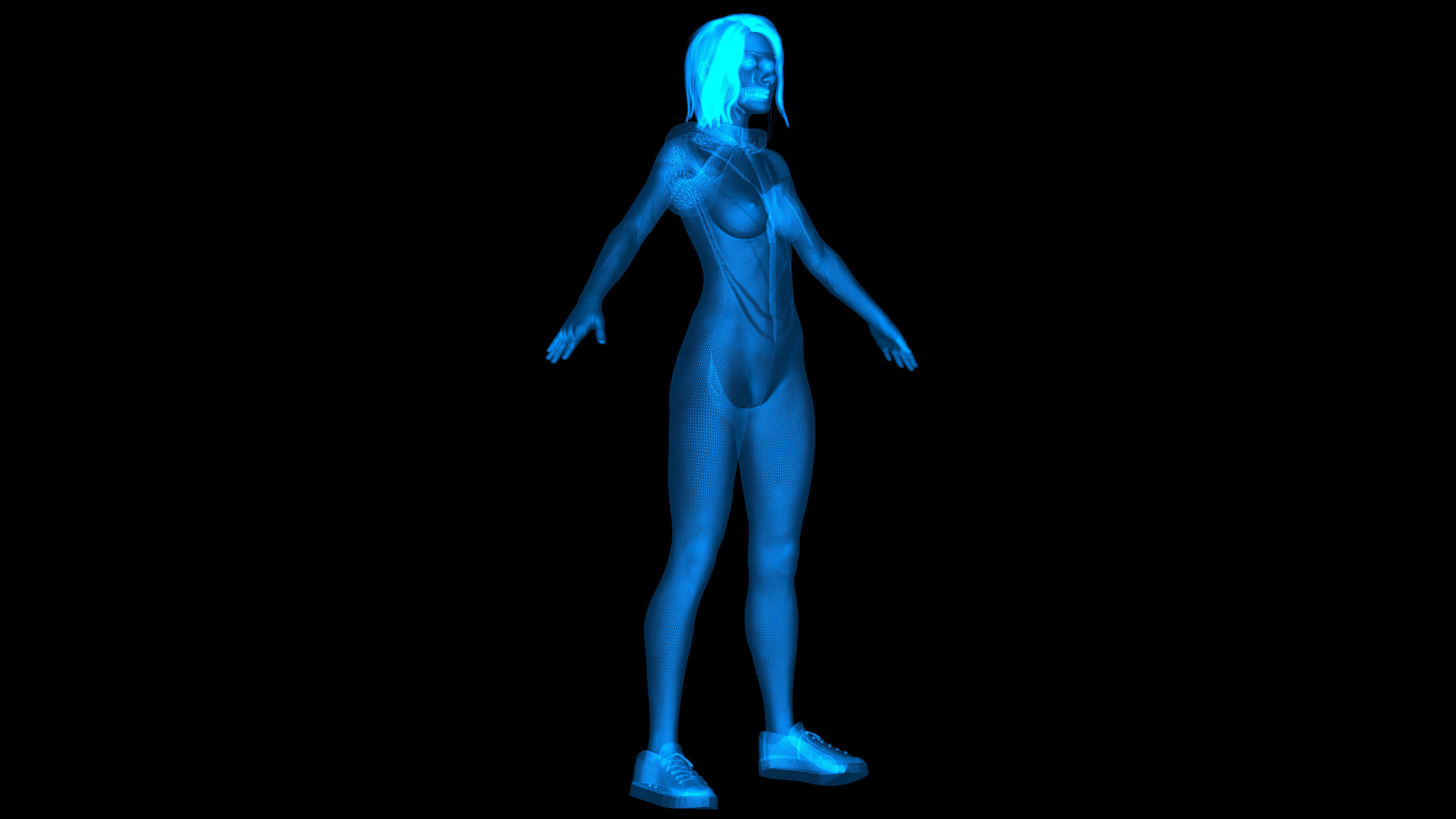 Spider-Gwen - Emma Stone 3D model_2